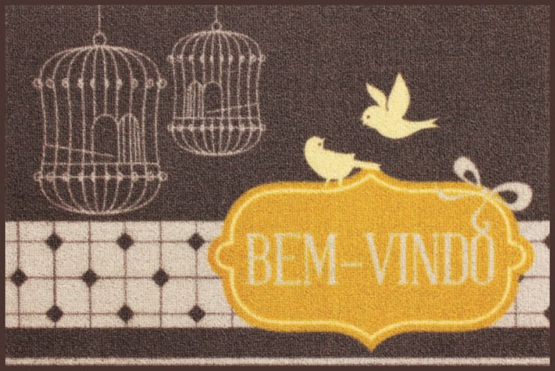 Tapete-CleanKasa-Bem-Vindo-Gaiolinhas-40cm-x-60cm