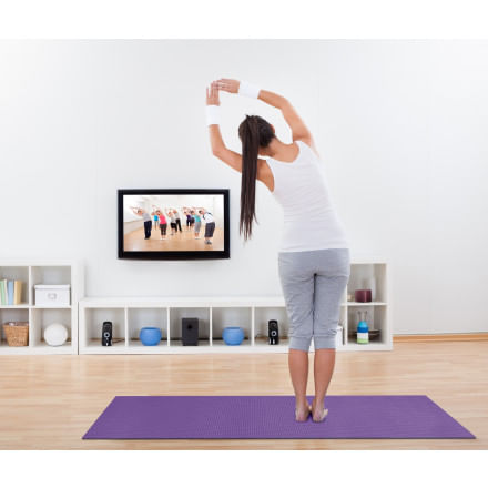 Tapete para Yoga 60cm x 1,6m Roxo Kapazi