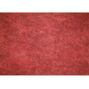 Tapete Entrada Agulhado Rolo Home Liso Vermelho 190cm x 10m Kapazi
