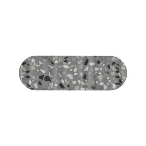 Tapete Antiderrapante Tropical 43cm x 65cm Terrazzo Cinza Kapazi