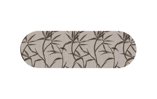 Tapete Antiderrapante Tropical 43cm x 65cm Bambu Marrom Kapazi