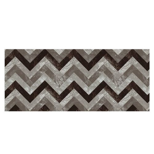 Tapete Antiderrapante Tropical Rolo 43cm x 15m ZigZag Mármore Marrom Kapazi