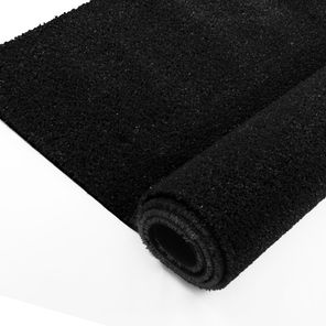 Grama Sintética Preta 12mm Decorativa Base Latex Rolo 2m x 25m Kapazi