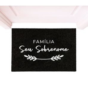Capacho Personalizado Vinil SuperPrint 50cm x 80cm Minha Família Kapazi