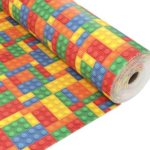 Tapete Brisa Infantil Rolo 1,3m x 15m Blocos Kapazi