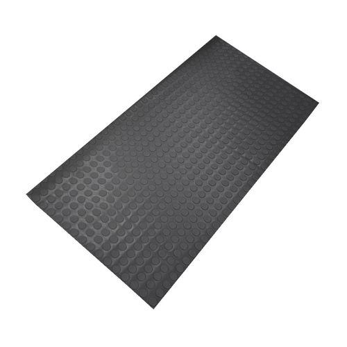 Piso Laminado Emborrachado Moeda 65cm x 1,5m Preto Kapazi