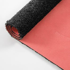 Grama Sintética Preta 12mm Base TPE Vermelho Proteção UV Rolo 2m x 10m Kapazi