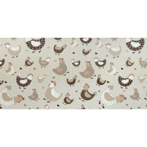 Tapete Antiderrapante Tropical 43cm x 130cm Galinha Caipira Kapazi