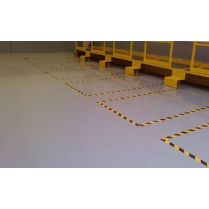 Fita de Demarcação 50mm x 30m Zebrada Kapazi