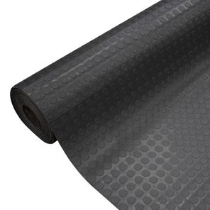 Piso Laminado Moeda Rolo 1,3m x 15m Preto Kapazi