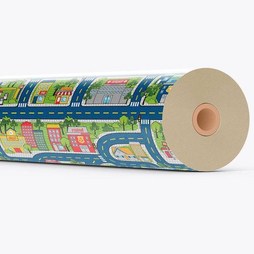 Tapete Brisa Infantil Rolo 1,3m x 15m Pista Kapazi