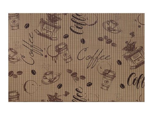 Tapete Antiderrapante Tropical 43cm x 65cm Café Expresso Kapazi