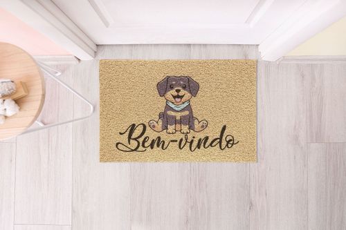 Capacho de Entrada Vinil 40cm x 60cm Dog Cute Kapazi