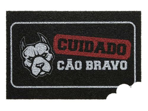 Capacho Vinil Pet 40cm x 60cm Cão Bravo Kapazi