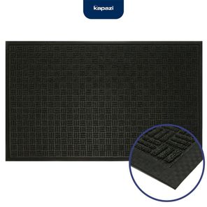 Tapete Waterkap Comercial Rolo 1,2m x 18m Preto Kapazi