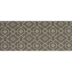 Passadeira Antiderrapante Tropical Rolo 65cm x 15m Arabesco Marrom Kapazi