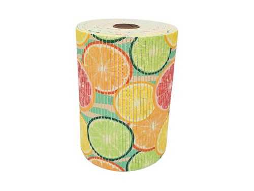 Tapete Antiderrapante Tropical Rolo 43cm x 15m Cítrico Kapazi