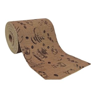 Passadeira Antiderrapante Tropical Rolo 65cm x 15m Café Expresso Kapazi