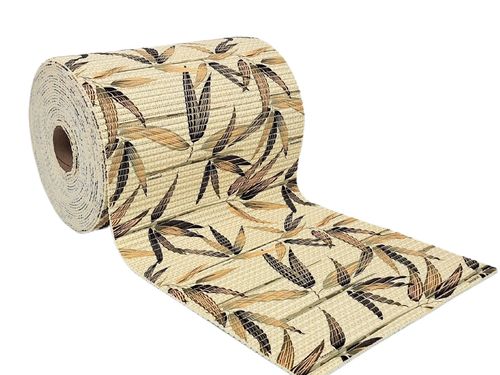 Passadeira Antiderrapante Tropical Rolo 65cm x 15m Bambu de Jardim Kapazi