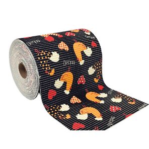 Tapete Antiderrapante Tropical Rolo 65cm x 15m Galinhas Black Kapazi
