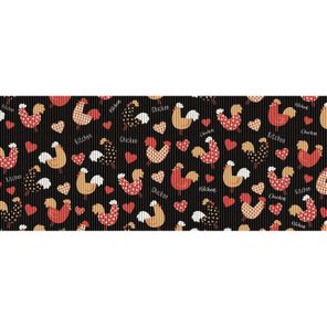 Tapete Antiderrapante Tropical Rolo 65cm x 15m Galinhas Black Kapazi