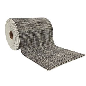Tapete Antiderrapante Tropical Rolo 43cm x 15m Tecido Cinza Kapazi