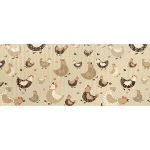Tapete Antiderrapante Tropical Rolo 43cm x 15m Galinha Caipira Kapazi