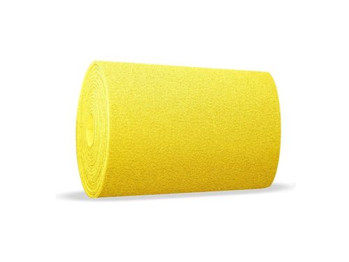 Tapete Vinil Silver 10mm em Rolo 60cm x 12m Base Fundida Amarelo Kapazi