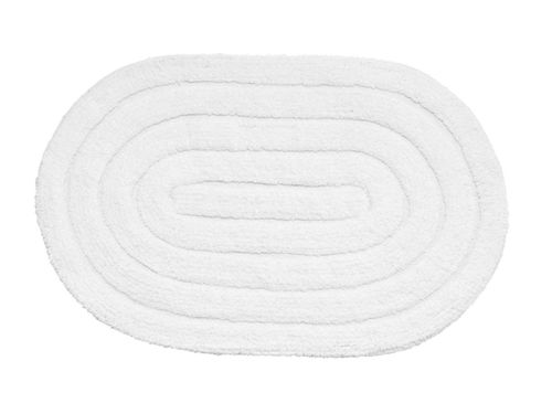 Tapete Multiuso Allegro 40cm x 60cm Branco oval Kapazi