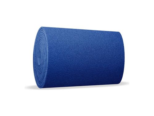 Tapete Vinil Silver 10mm em Rolo 60cm x 12m Base Fundida Azul Royal Kapazi