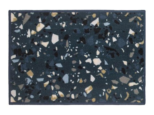 Tapete para Cozinha Cleankasa 50cm x 75cm Terrazzo Azul Kapazi