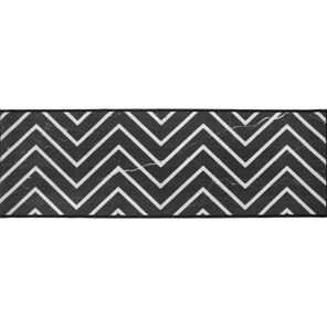 Tapete Passadeira para Cozinha Cleankasa 50cm x 1,5m Mármore Chevron Kapazi