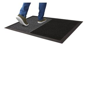 Tapete Sanitizante (2 em 1) 70cm x 100cm Preto Kapazi