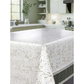Toalha de Mesa Classic Rolo 1,37m x 20m Floral Verde Kapazi