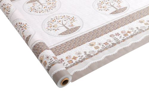 Toalha de Mesa Carinho Rolo 1,37m x 30m Corujas Kapazi