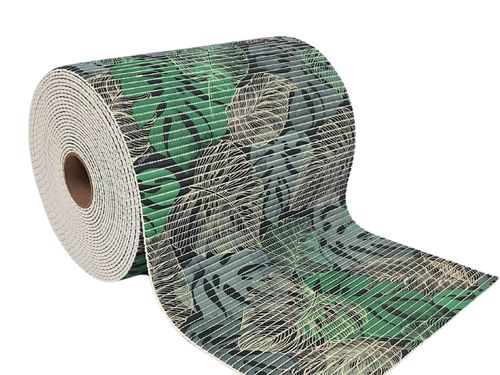 Tapete Antiderrapante Tropical em Rolo 65cm x 15m Folhagem Kapazi