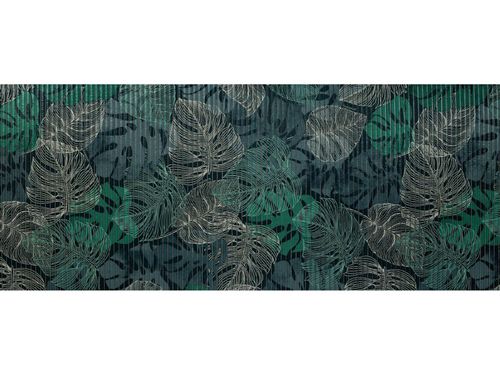 Tapete Antiderrapante Tropical em Rolo 65cm x 15m Folhagem Kapazi