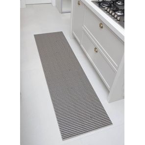 Passadeira Flex 60cm x 180cm Hexagonal Preto Kapazi