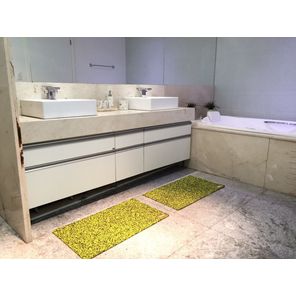 Piso Emborrachado Rubberkap Rolo 1m x 10m Preto e Amarelo Kapazi