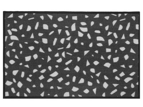 Tapete para Cozinha Cleankasa 50cm x 70cm Terrazzo Black Kapazi