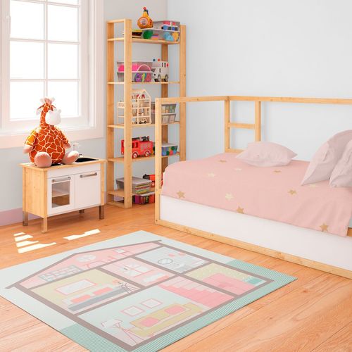 Tapete Comfort Kids Casinha de Boneca 100cmx120cm Kapazi