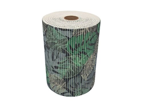 Tapete Antiderrapante Tropical Rolo 43cm x 15m Folhagem Kapazi