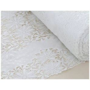 Trilho de Mesa Rolo 50cm x 20m Branco Flor V2