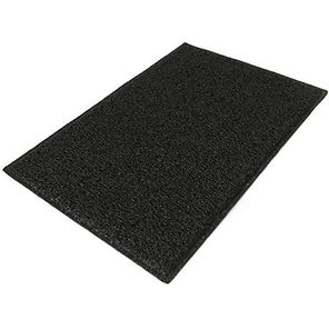 Capacho Vinil Silver 10mm Preto 60cmx150cm Kapazi