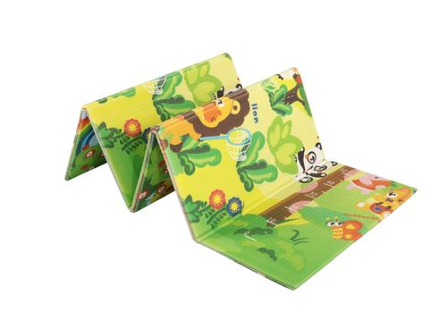 Tapete Infantil PlayKap Dupla Face Selva Inglês 150cm x 200cm Kapazi