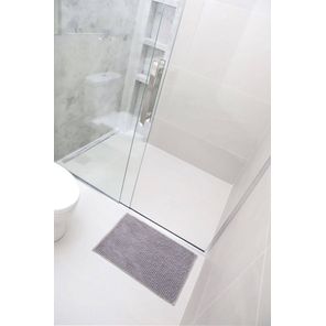 Tapete Joy para Banheiro 50cm x 70cm Cinza Kapazi