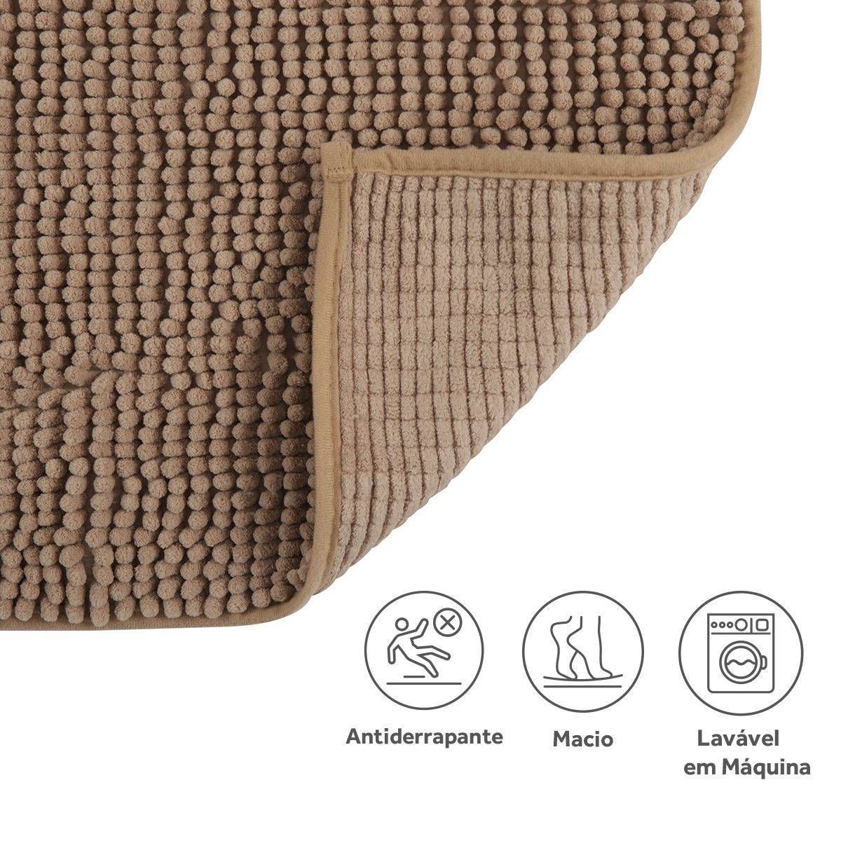 Tapete Banheiro Joy Fendi 50cm x 70cm Kapazi - Kapazi
