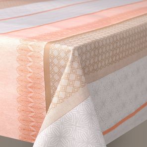 Toalha de Mesa Soft Touch 8 Lugares 1,4m x 2,5m Trama Vermelha Kapazi