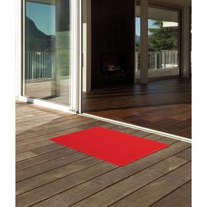 Capacho Vinil Silver 40cm x 60cm Vermelho Kapazi
