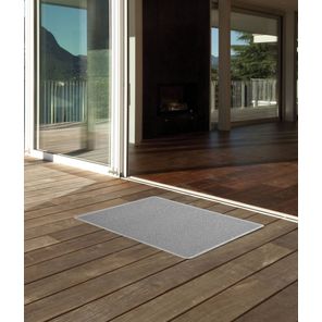 Capacho Vinil Silver 60cm x 90cm Cinza Kapazi